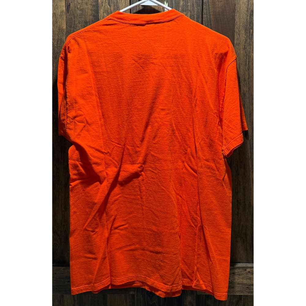 Vintage Russell Athletic Princeton University T-Shirt Orange Mens Large USA Made - Picture 6 of 9
